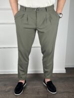Muške casual pantalone-maslinaste