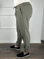 Muške casual pantalone-maslinaste - Image 4