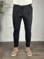 Muške casual pantalone -crne - Image 2