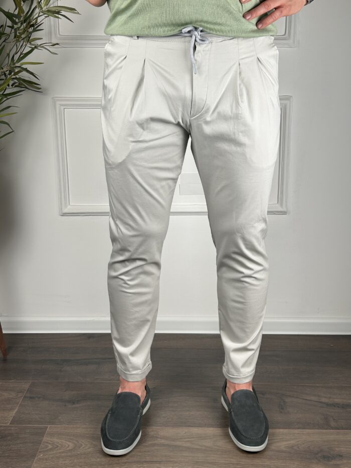 Muške casual pantalone- siva - Image 4