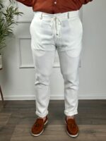 Muške letnje pantalone-bele - Image 3