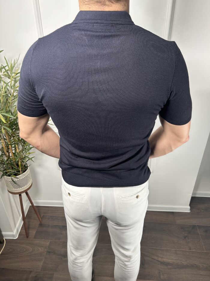 Muška majica poluzip teget - Image 3