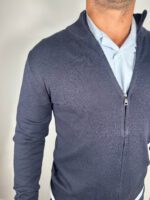 Končani džemper sa rajsferšlusom (teget) - Image 2