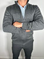 Končani džemper sa rajsferšlusom (sivi) - Image 2