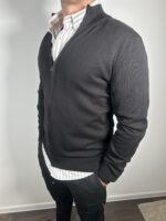 Končani džemper sa rajsferšlusom (crni) - Image 2