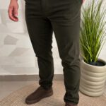 Somotne pantalone (maslinaste)